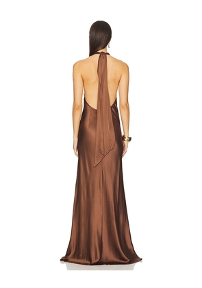 Stone Cold Fox x REVOLVE Amelia Gown in Brown. Size M. Also in XS, XXS, S, L.
