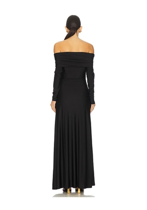Runaway The Label Abbie Off Shoulder Maxi Dress in Black. Size M. Also in S, XS.