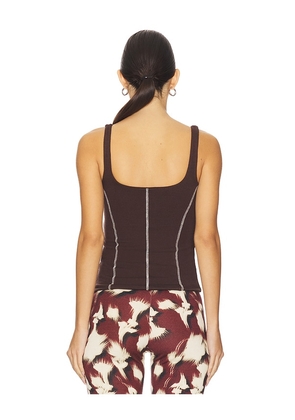 SIEDRES Mira Top in Brown. Size M. Also in L, S, XS.