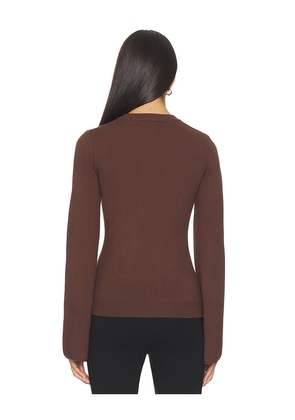 SAU LEE Clover Cardigan in Brown. Size M. Also in S, XS, L.