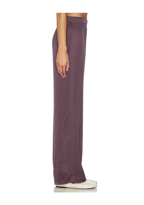 perfectwhitetee Camile Wide Leg Pant in Chocolate. Size S. Also in M.