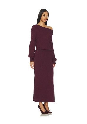 Stitches & Stripes Moxy Maxi Dress in Wine. Size M. Also in S, XS, L, XL.