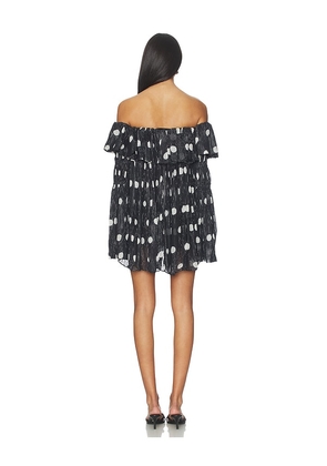 Prabal Gurung Off-shoulder Long Sleeve Faux Sweater Top in Black & White. Size 2. Also in 0, 4, 6, 8.