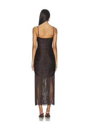 SAYLOR x REVOLVE Sally Dress in Chocolate. Size M. Also in XS, S, L.
