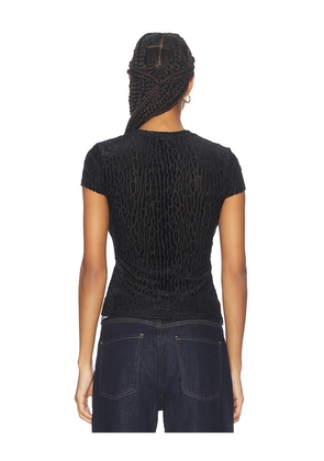 PAIGE Eisa Tee in Black. Size S. Also in XXS, XS.