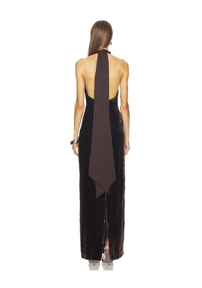 SRG Delia Dress in Chocolate. Size S. Also in XXS, XS, M, L, XL.