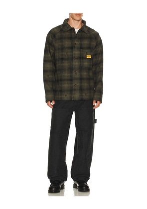 Service Works Thistle Plaid Jacket in Green. Size M. Also in S.