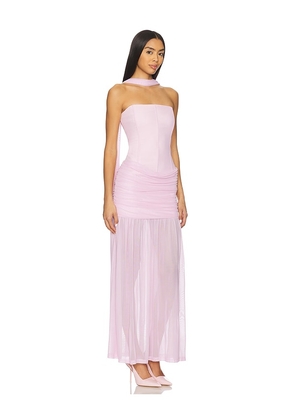 Runaway The Label Lillie Corset Maxi Dress in Pink. Size M. Also in XS.