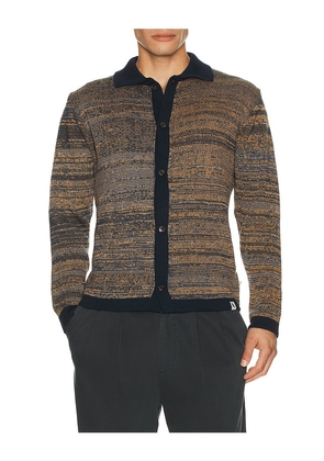 PEREGRINE Surplus Knitted Shirt in Blue. Size S. Also in M, XL/1X.