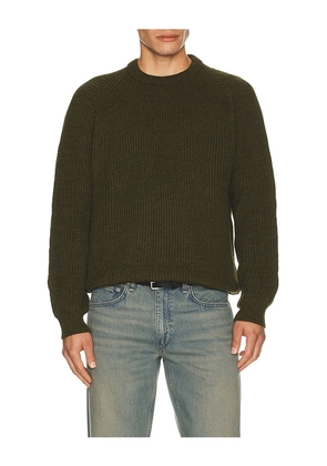 PEREGRINE Ford Crew Sweater in Dark Green. Size M. Also in XL/1X.