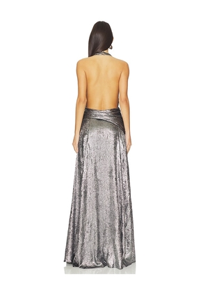 Sonya Moda Zephyr Gown in Grey. Size M. Also in S, XS, L.