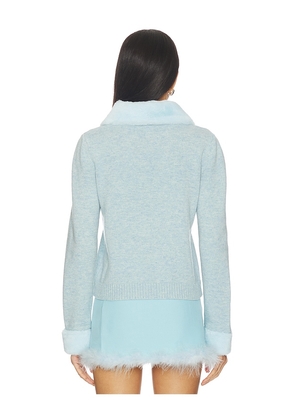 Tyler McGillivary Petra Cardigan in Baby Blue. Size M. Also in S, L.