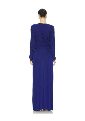 SEROYA Morgan Dress in Blue. Size M. Also in S, L.