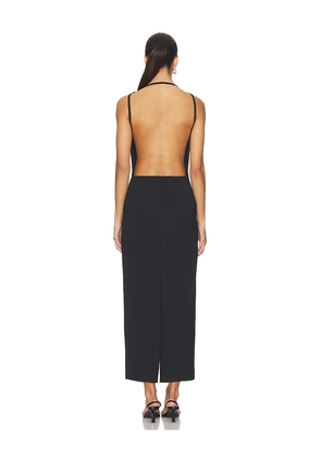 Rohe Open Back Dress in Black. Size 38. Also in 36.