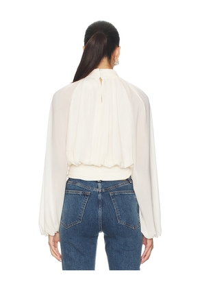 Ronny Kobo Anouk Blouse in Ivory. Size L. Also in XS, M.