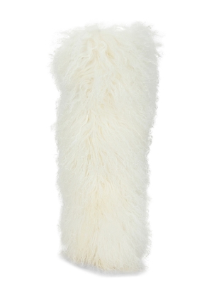 Paris Texas Furry Stiletto Boot in White. Size 37. Also in 36.5, 37.5, 38, 38.5.