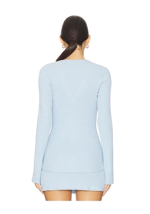 Show Me Your Mumu x REVOLVE Button Up Sweater in Baby Blue. Size S. Also in XS, M, L, XL, XXL.