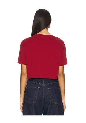 Terez x REVOLVE Miami Tonal Crop Logo Tee in Red. Size M. Also in S, XXS, XS, L, XL.