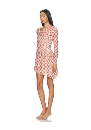 SOVERE Euphoria Longsleeve Dress in Rust. Size M. Also in XS, S.