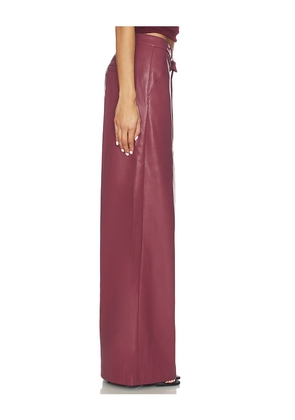 SOVERE Vice Pant in Burgundy. Size S. Also in M.