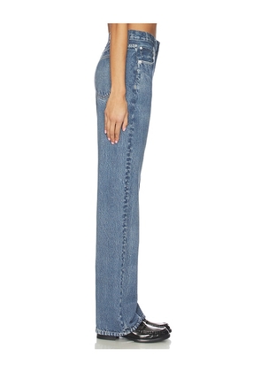 Rag & Bone rb Miramar Fleece Shea Full Length Jeans in Blue. Size 25. Also in 27, 29, 31, 32, 33.