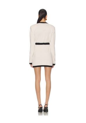 Rowen Rose x REVOLVE Long Sleeve Mini Dress in Cream. Size M. Also in L, S, XL, XS.