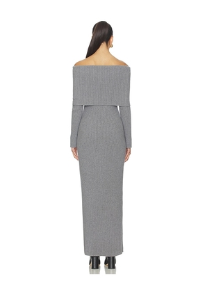 Theory Over The Shoulder Rib Dress in Grey. Size M. Also in S, L.