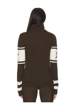 Perfect Moment Schild Sweater in Chocolate. Size M. Also in XS, L, XL.