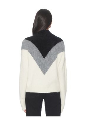Theory Chevron Yoke Sweater in Multi. Size M. Also in S.