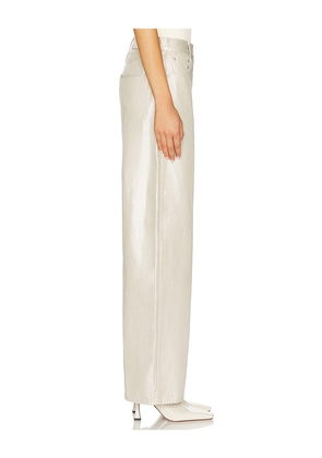 PISTOLA Tate High Rise Bowed Wide Jeans in Ivory. Size 23. Also in 24, 25, 26, 27, 28, 29, 30, 31, 32, 33.