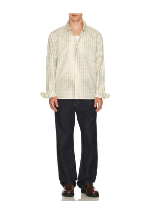 Percival Binding Oversized Pearce Shirt in White. Size M. Also in S.