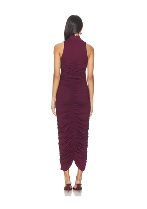 Susana Monaco Carryover Gathered Mocked Center Dress in Red. Size M. Also in S, XS.
