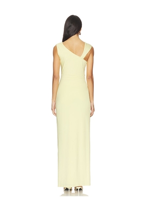 SNDYS Mariella Jersey Maxi Dress in Lemon. Size L. Also in M, S, XS.