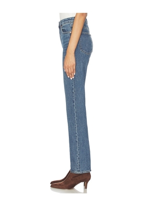 PISTOLA Bri High Rise Slim Straight Jeans in Blue. Size 26. Also in 23, 27, 33.
