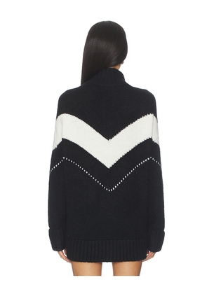 PISTOLA Arden Chevron Color Block Sweater in Black. Size M. Also in XS, S, L.