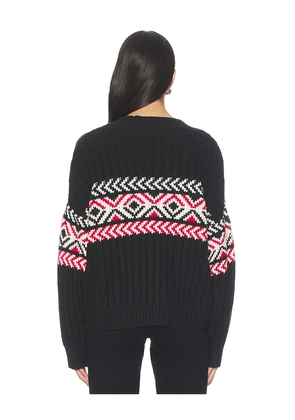 Sanctuary Intarsia Sweater in Black. Size L. Also in S, XS.