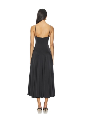 Polo Ralph Lauren Paneled Satin Dress in Black. Size 10. Also in 4.