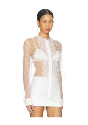 SANS FAFF Toulouse Blouse in White. Size M. Also in XS, S, L.