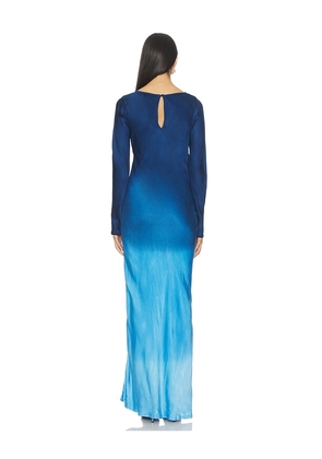 SWF Fluid Drape Maxi Dress in Blue. Size S. Also in XS.