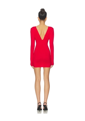 superdown Nyssa Mini Dress in Red. Size L. Also in XS, XXS, S, M, XL.