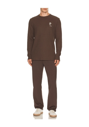TravisMathew Souvenir Stand Sweater in Brown. Size M. Also in S, XL/1X.