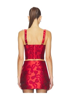 Show Me Your Mumu Kendra Top in Red. Size M. Also in XS, S, L, XL, XXL.