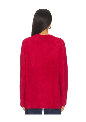 Show Me Your Mumu Classic Crewneck Sweater in Red. Size M. Also in XS, S, L, XL, XXL.