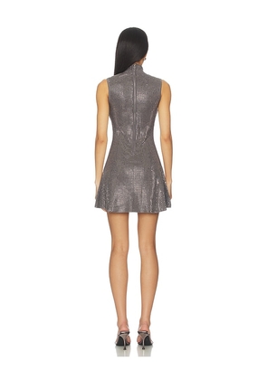 retrofete Sonnet Embellished Dress in Grey. Size M. Also in XS, S, XL.