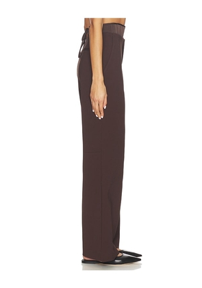 ROTATE Corset Suiting Pant in Chocolate. Size 34. Also in 32, 36.