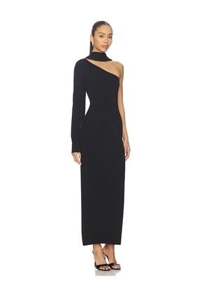 SNDYS Selma Knit Maxi Dress in Black. Size M. Also in S, XS.