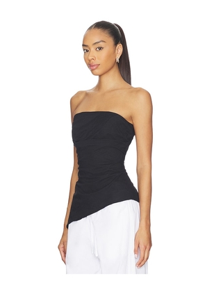 SNDYS Nyomi Asymmetrical Top in Black. Size M. Also in S, XXS, XS, L, XL, XXL.