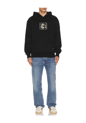 Rhythm Grange Fleece Hoodie in Black. Size M. Also in S, L, XL/1X.