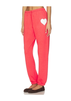 SPRWMN Heart Sweatpants in Red. Size L. Also in S, XS, M.