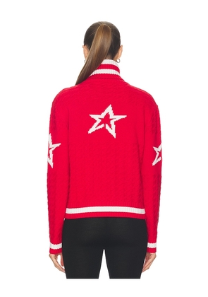 Perfect Moment Glacier Turtle Neck Sweater in Red. Size M. Also in XS, S, L, XL.